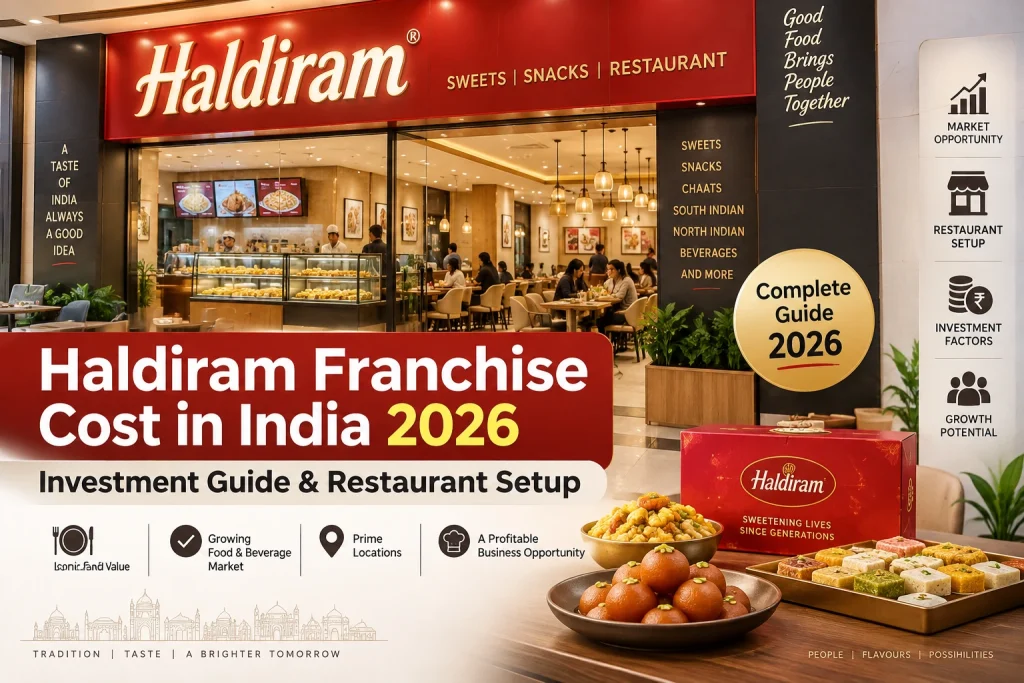 Haldiram franchise cost in india 2026 investment guide and restaurant setup